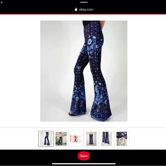 ISO flare street velvet amalia pants in size large - Picture 1 of 1